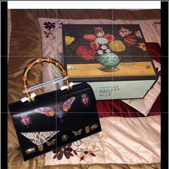 Gucci Handbags - GUCCI (AUTHENTIC) 🔥OTTILIA LEATHER TOP HANDLE BAG